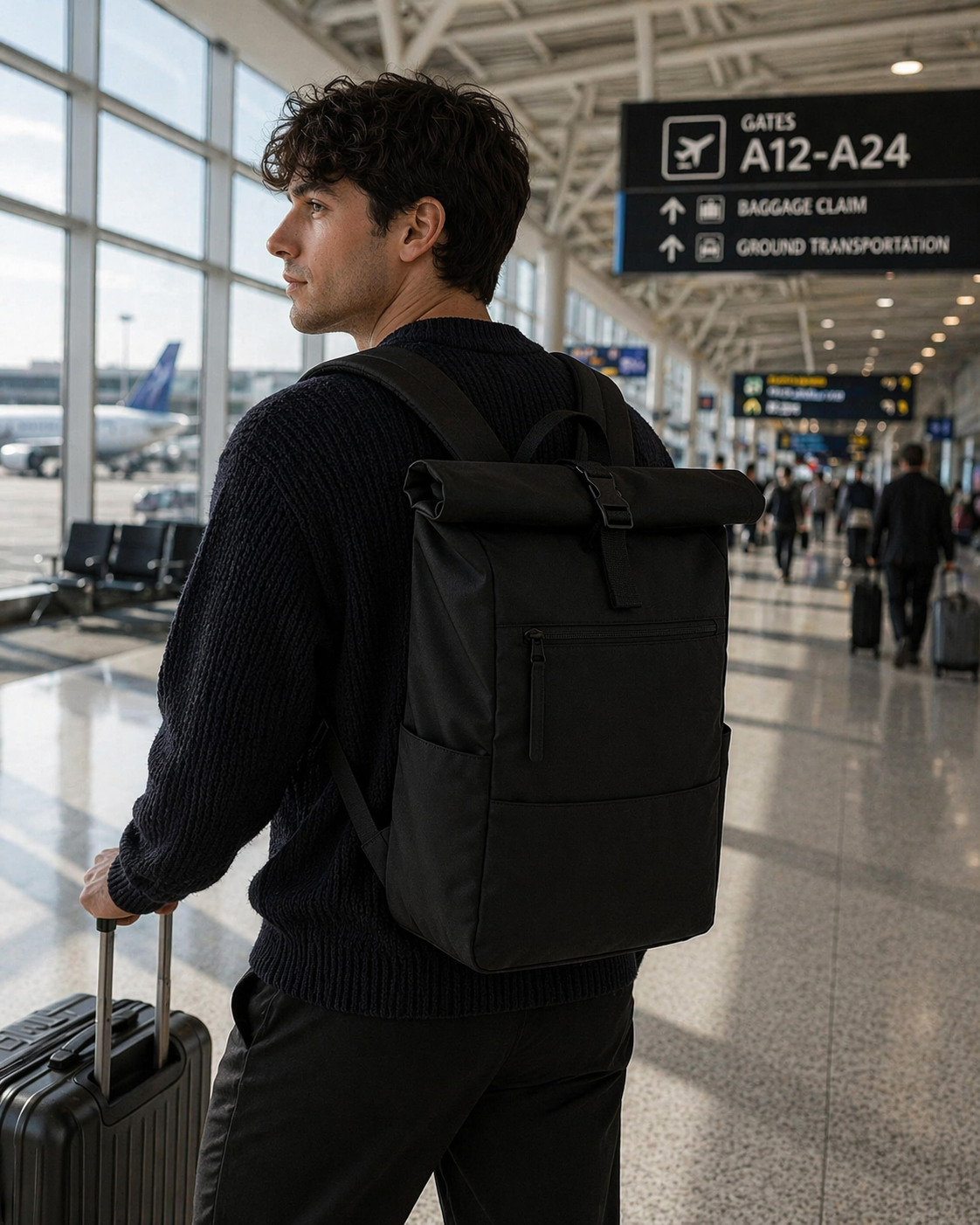 Urban Expandable Roll-Top Backpack