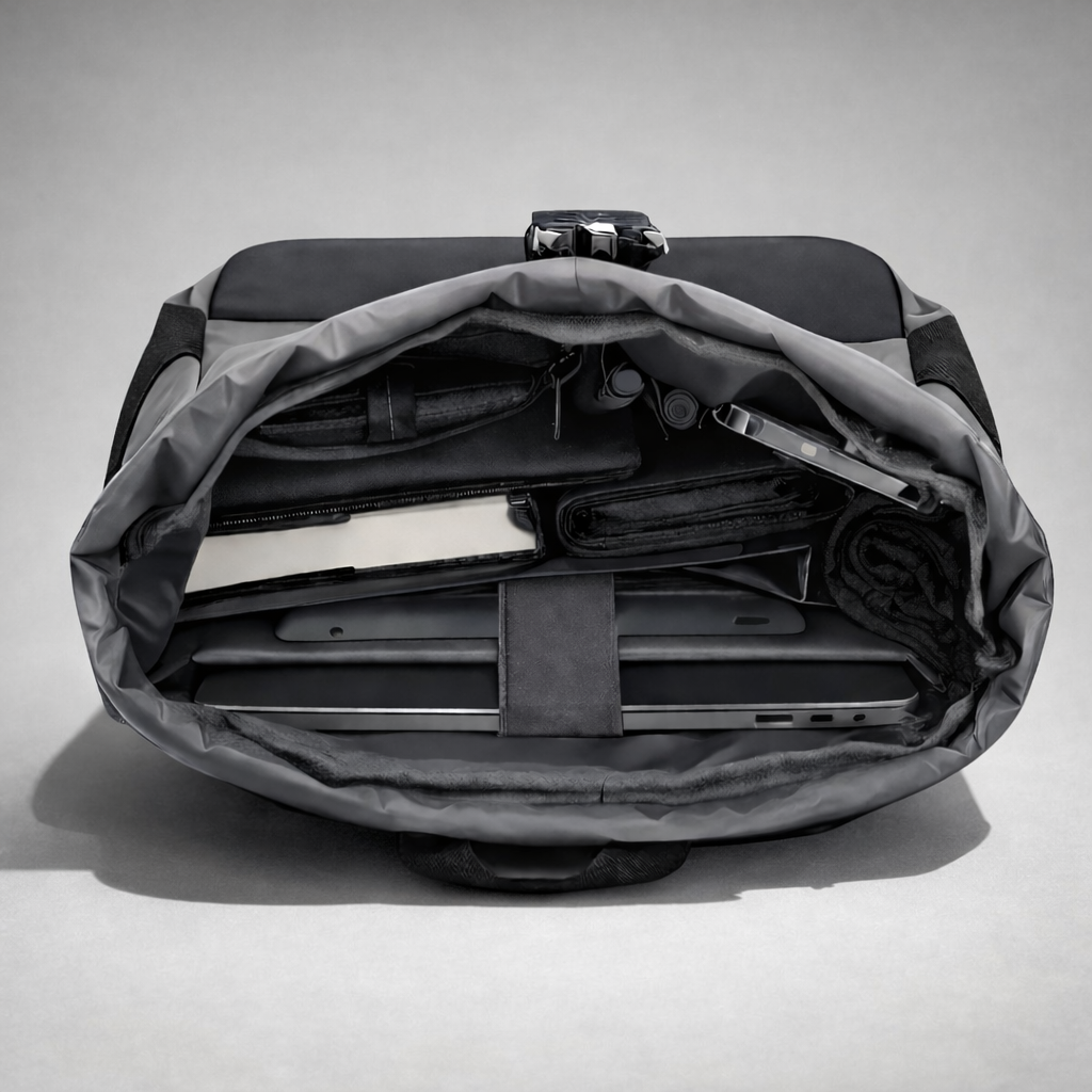 The Waterproof Travel Backpack detail