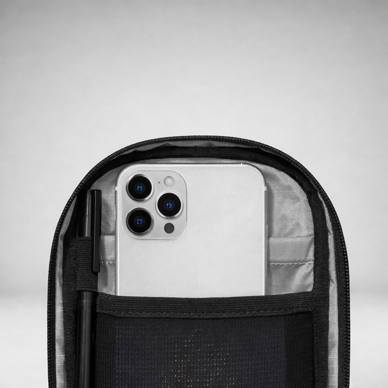 Compact RFID Blocking Crossbody Bag detail
