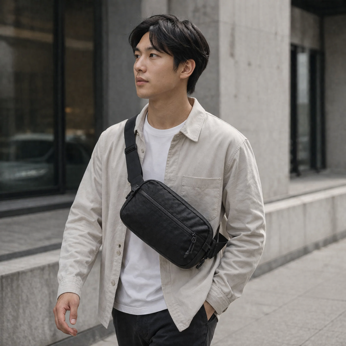 RFID Blocking Crossbody Bag 2.5L