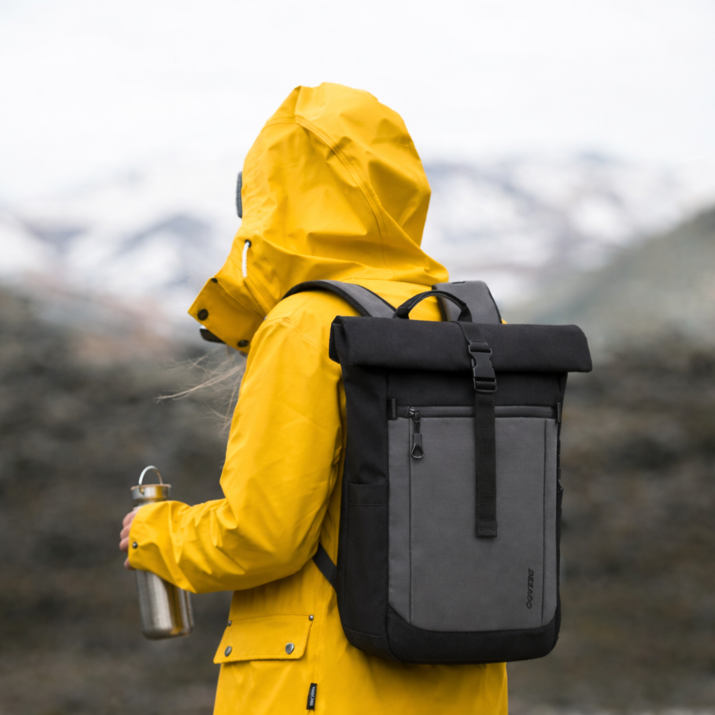 Expandable Roll Top Travel Backpack