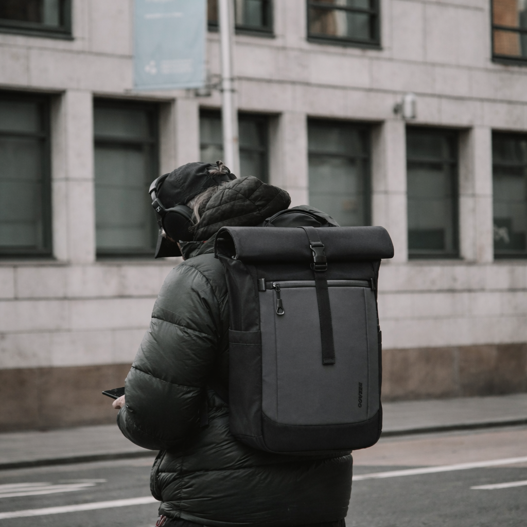 Expandable Roll Top Travel Backpack