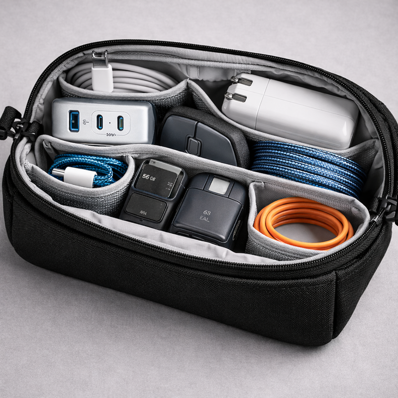 Tech Organiser Pouch detail