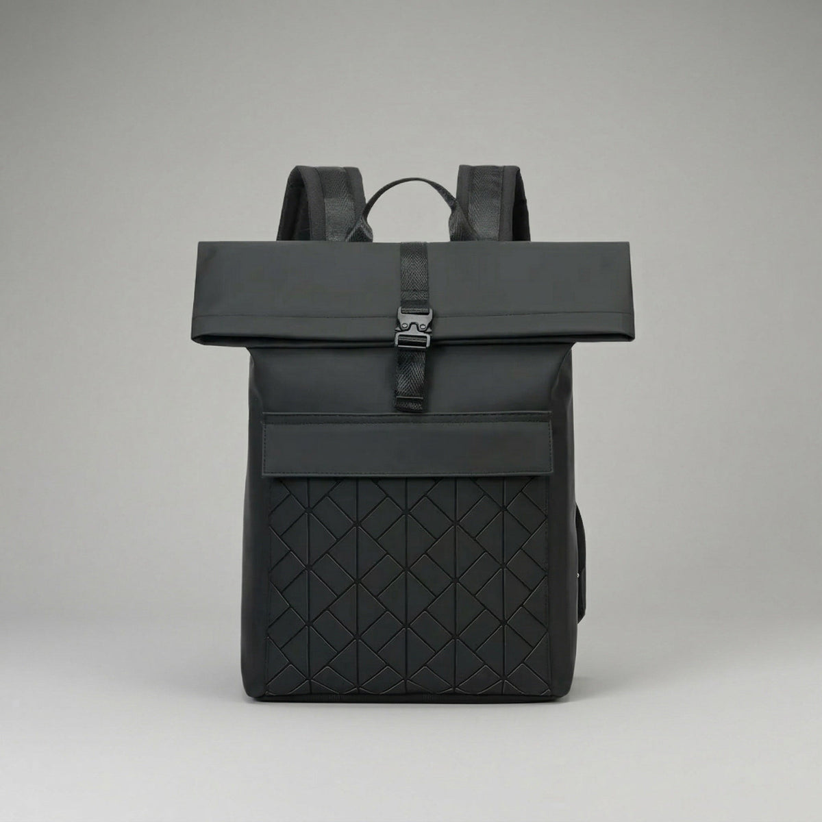 Buy Geometric Roll Top Backpack from JOURNi