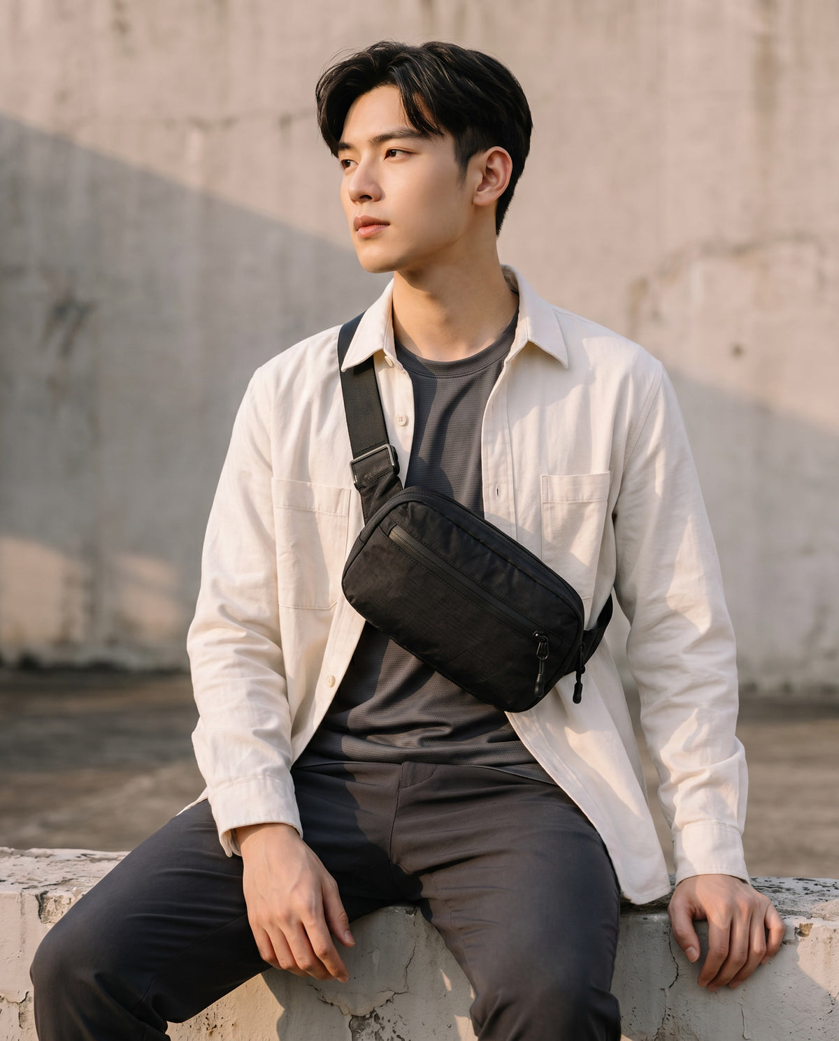 RFID Blocking Crossbody Bag 2.5L