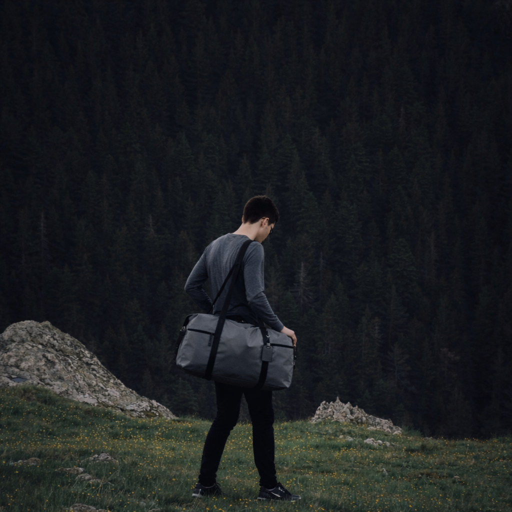 Travel Duffle Bag with Wet Dry Compartment