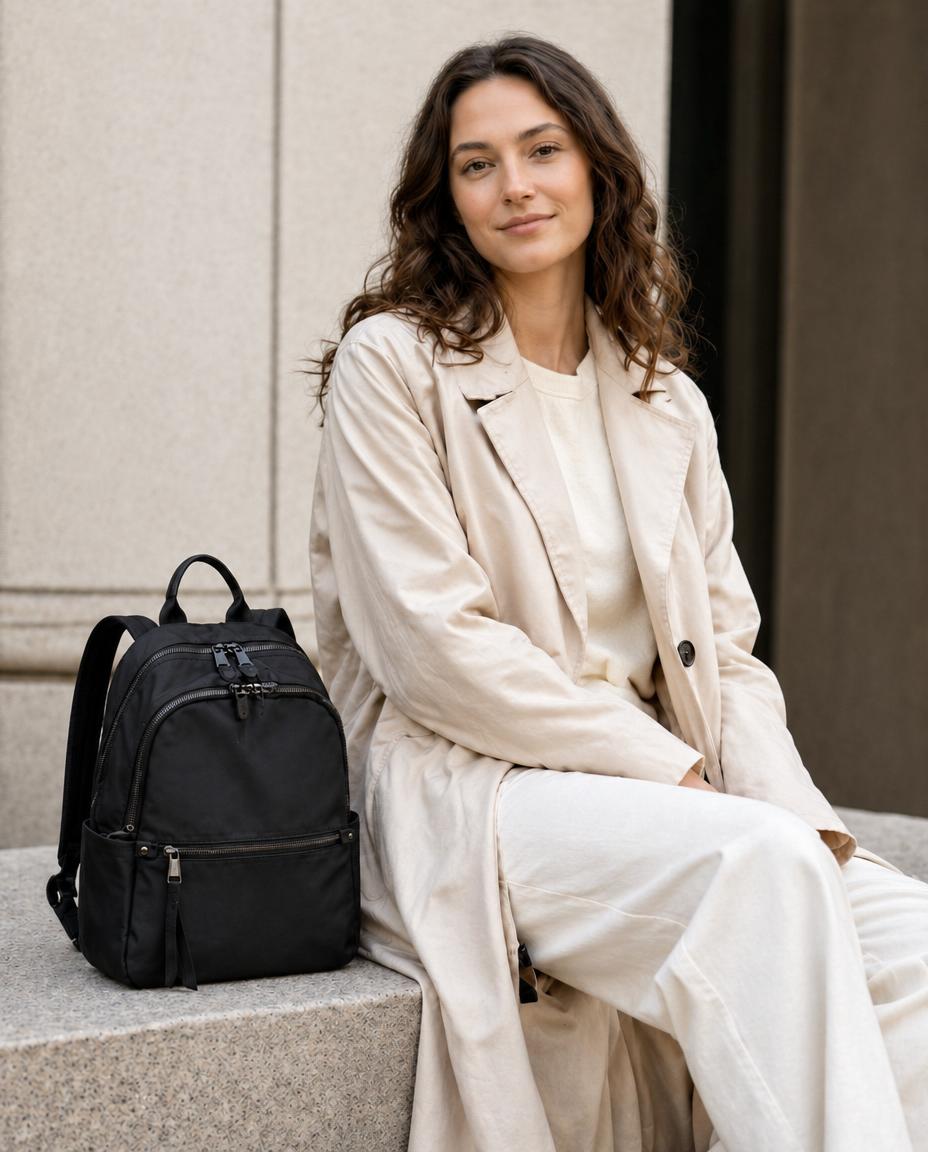 Women’s Water-Repellent Nylon Backpack
